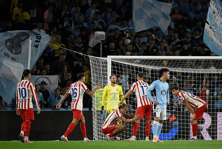 馬(mǎ)德里竞技1-1塞爾(ěr)塔 距榜首8分